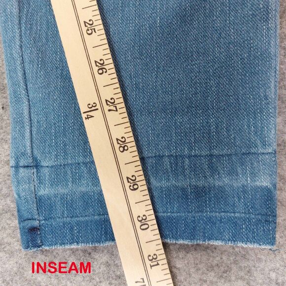 Isaac Mizrahi Pull On Jeggings 18W Tall Light Wash Stretch Denim Elastic Waist - Picture 5 of 11